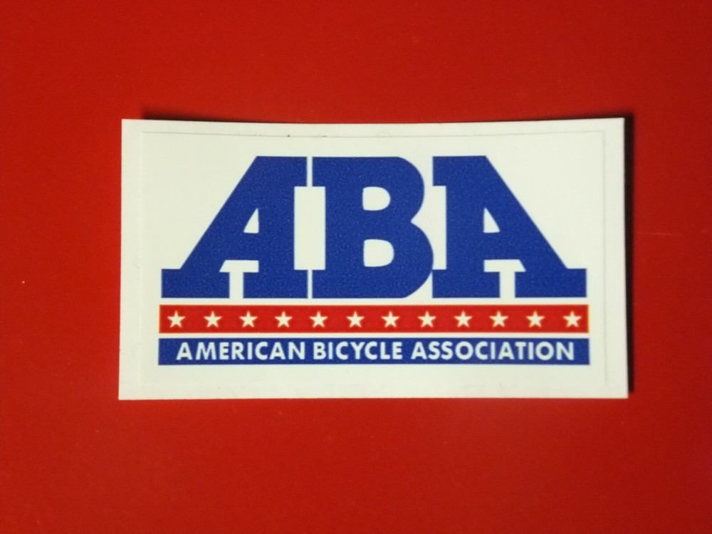 ABA - American Bicycle Association Decal - BMX Old School - Racing Race-image