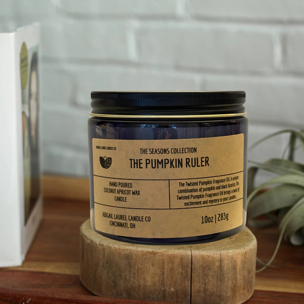 Abigail Laurel Pumpkin Ruler Candle 10oz from The Seasons Collection-image