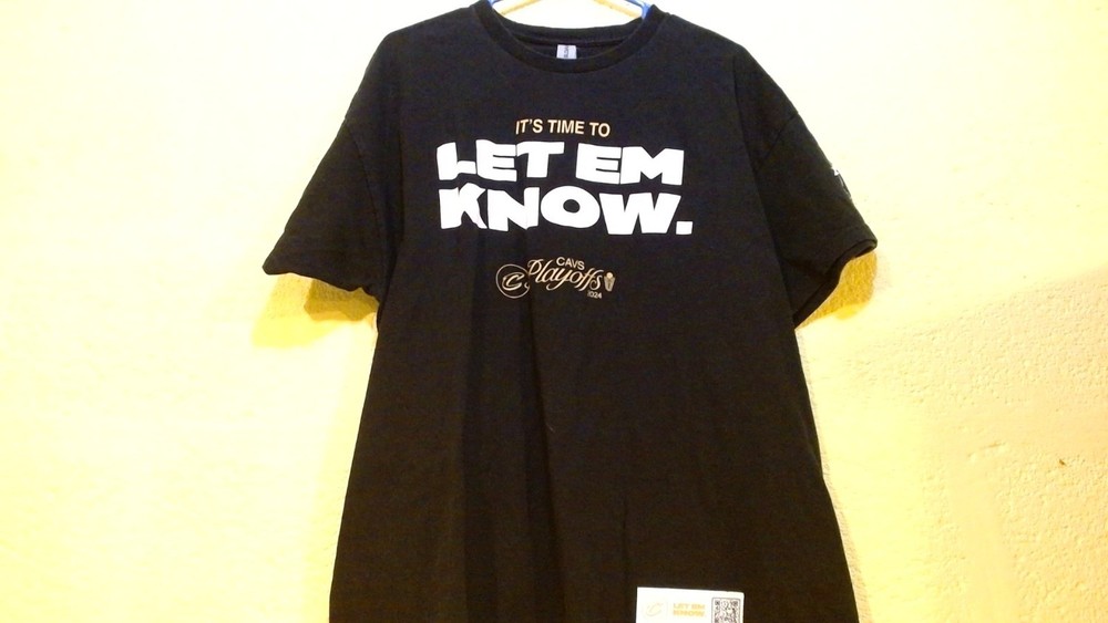 Cleveland Cavaliers 2024 Playoffs Men's T-Shirt Size XL Color Black