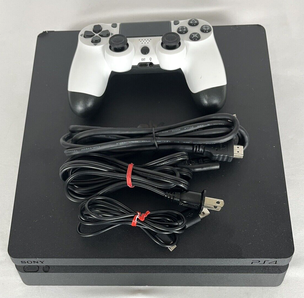 Sony PlayStation 4 (PS4) Slim 1TB Console + Controller & Cords