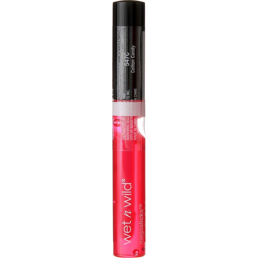 Wet N Wild MEGASLICKS Lip Gloss Cotton Candy 547C 0.19 Oz