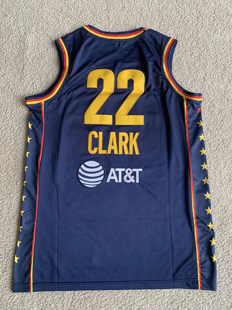 Throwback Caitlin Clark #22 School Basketball Jersey Mens Blue Red Sewn S-2XL+