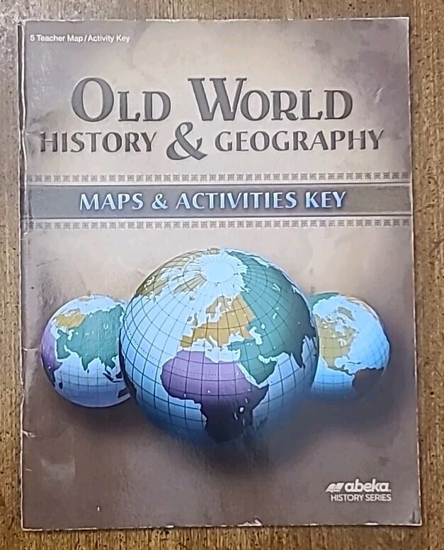 Abeka Grade 5 Old World History Geography 4th Ed Teacher Map Activity Book  -image