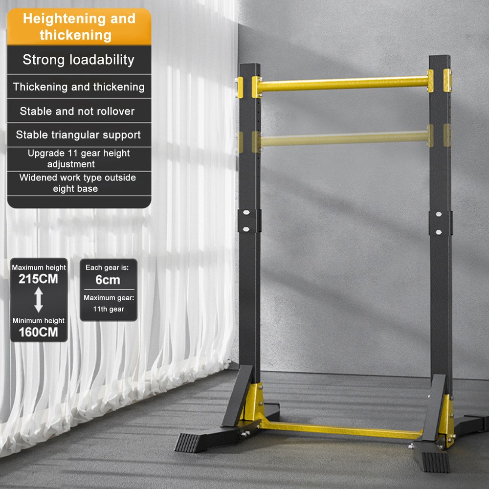 Portable 11Gears Adjustable Pull-Up Bar Station,Free Standing Pull Up Bar 400lbs