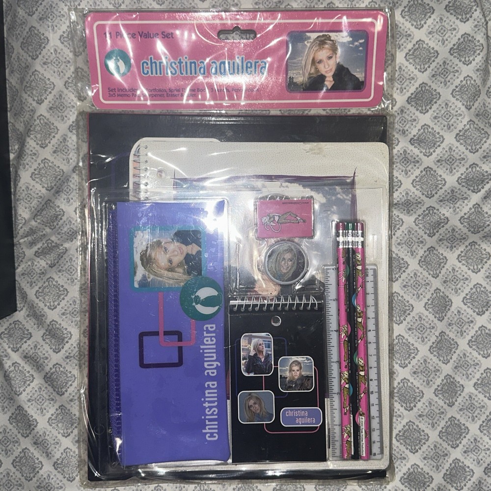 christina aguilera stationery set vintage