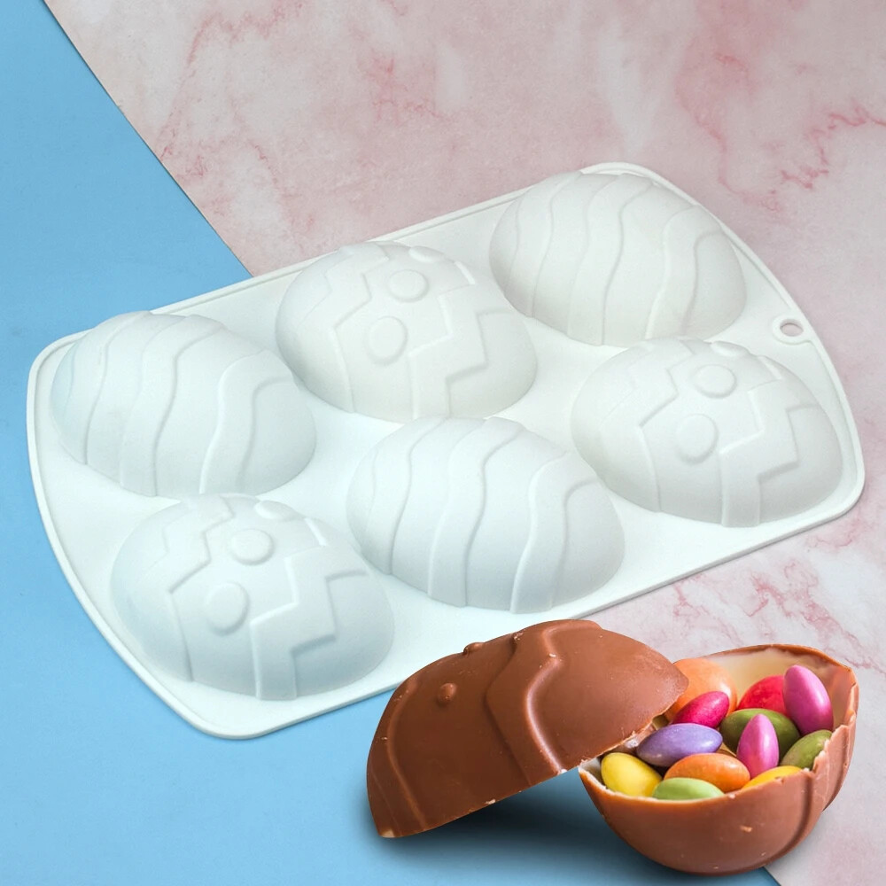 Cake Mold Confeitar Easter Silicone Mold Egg Mold Chocolate Dessert Baking Cake