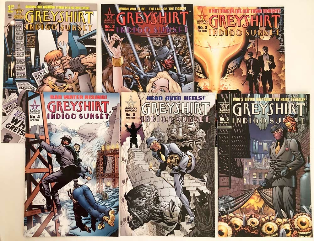 ABC Comics Greyshirt Indigo Sunset #1-6 VF/NM Complete Set by Alan Moore & Rick Veitch-image