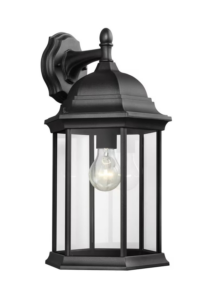 Sea Gull Lighting 8438701-12 Sevier Outdoor Downlight Wall Lantern in Black