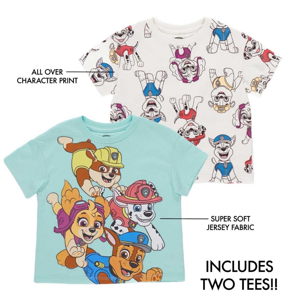 Paw Patrol Toddler 2 pack Tee, Size 3T - NEW