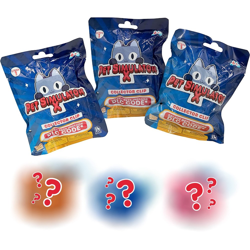 PET Simulator X - Mystery Pet Minifigure Toys with Collector Clip - Blind Bag...