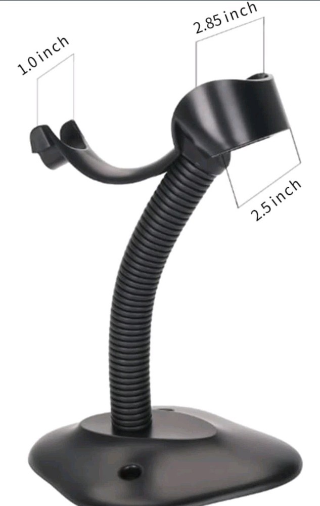 Goose Neck Hands Free Adjustable Barcode Scanner Stand Desk Support Holder