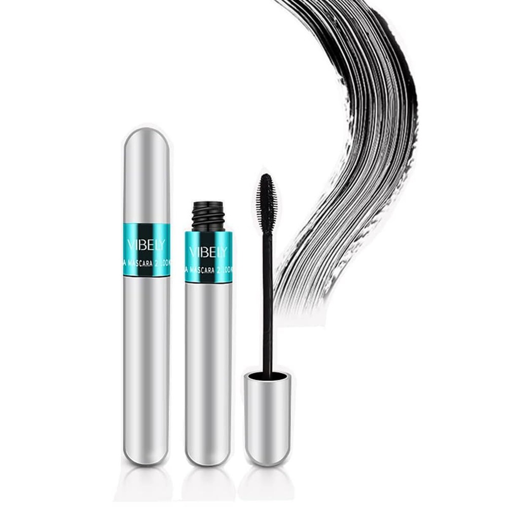 2 in 1 Mascara for VIBELY Mascara 5X Longer Waterproof Lash Cosmetics Mascara fo