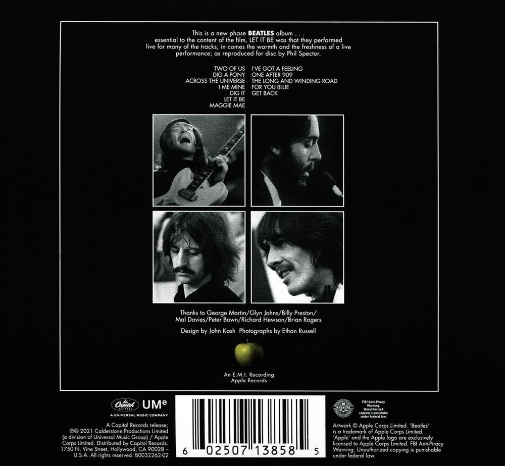 Let It Be by The Beatles 2021 Remastered CD