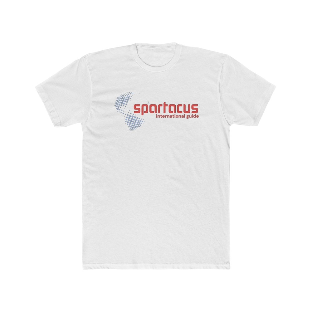 Spartacus International Gay Travel Guide Men's Cotton Crew Tee Bob Damron