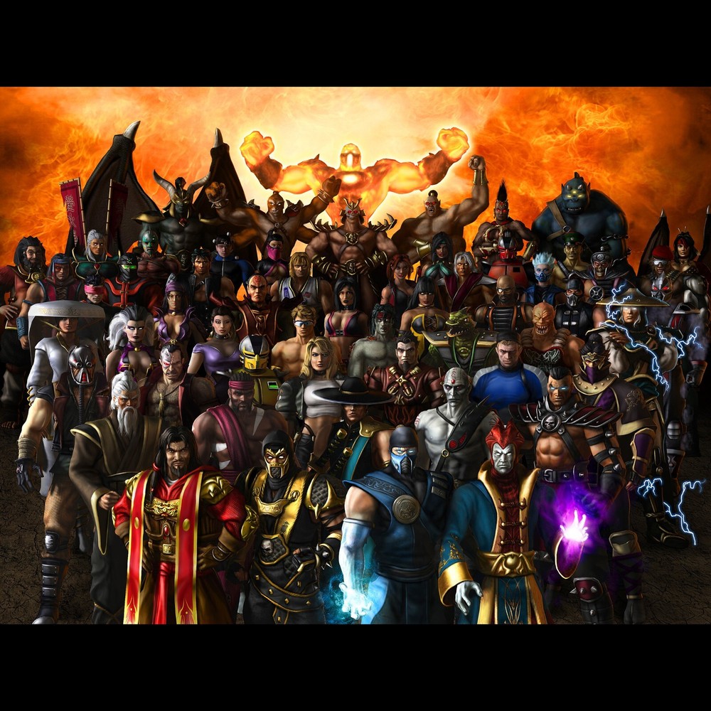 Mortal Kombat Characters Poster Wall Art Home Decor Photo Prints 16, 20, 24