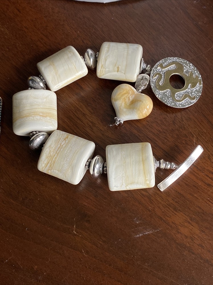 Sterling Silver Bracelet. ￼￼Bitchin Beads￼, vintage￼ Bead Bracelet