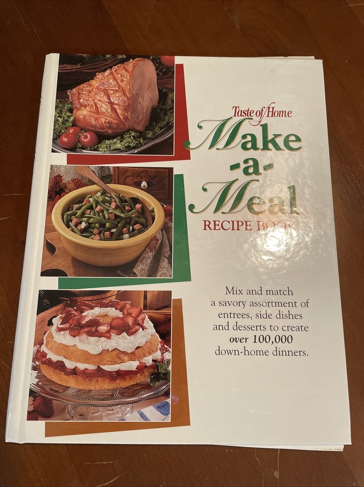 Taste of Home Make-a-Meal Recipe Book by Julie Schnittka (1999, Hardcover)-image