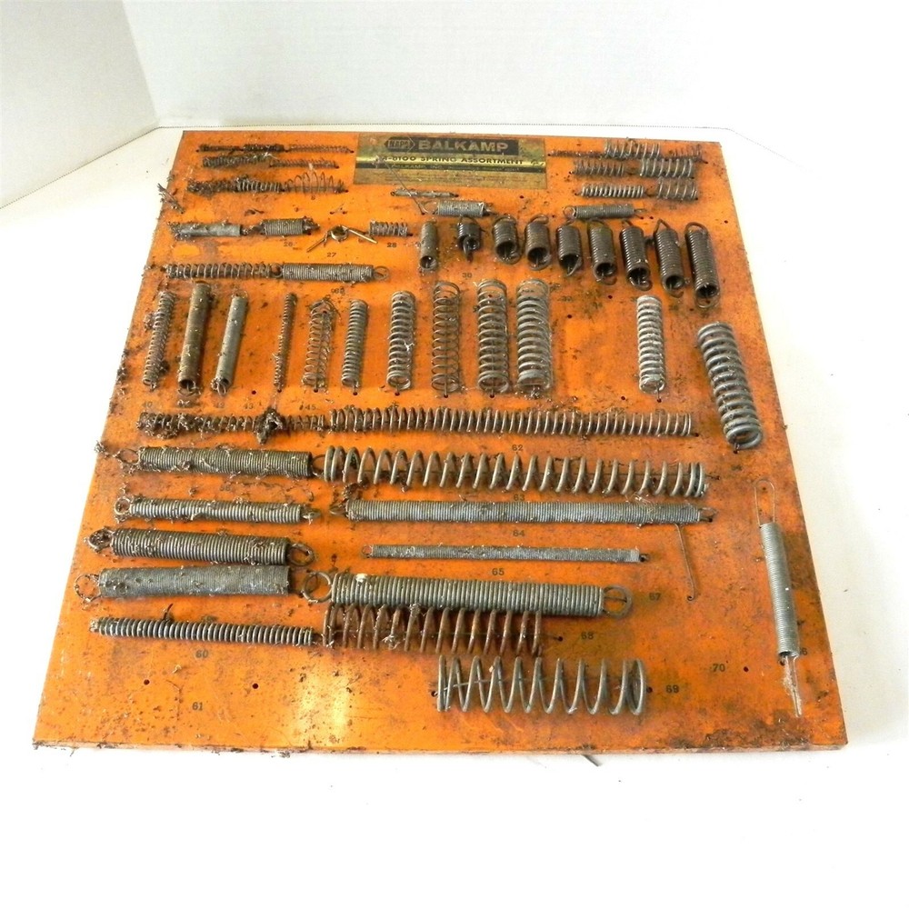 VINTAGE SERVICE PARTS STORE SPRING METAL PAINTED DISPLAY NAPA BELKAMP 18.5