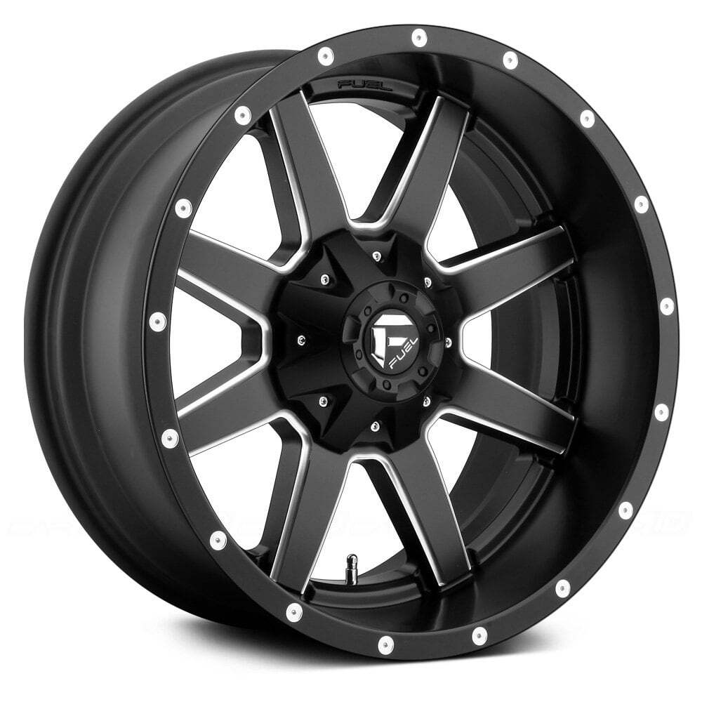 Fuel D538 MAVERICK 20x9 Black Wheel 8x165.1 Bolt Pattern 125.1mm Offset