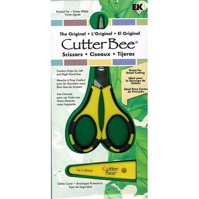 EK Success Cutter Abeja Tijeras Amarillas Pequeñas Hojas Afiladas Corte Preciso Duradero-image