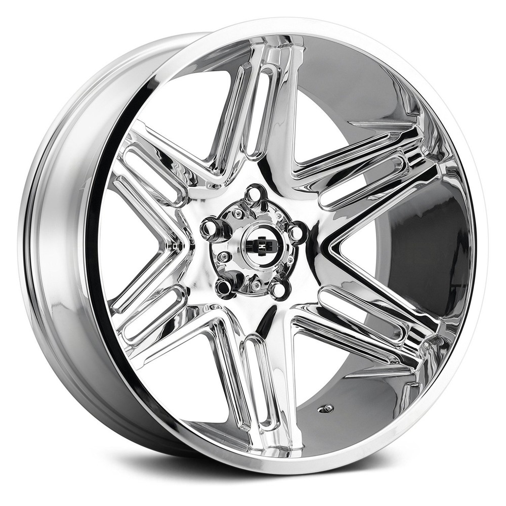 Vision 363 RAZOR Wheels 20x10 (-25, 8x165.1, 125.2) Chrome Rims Set of 4