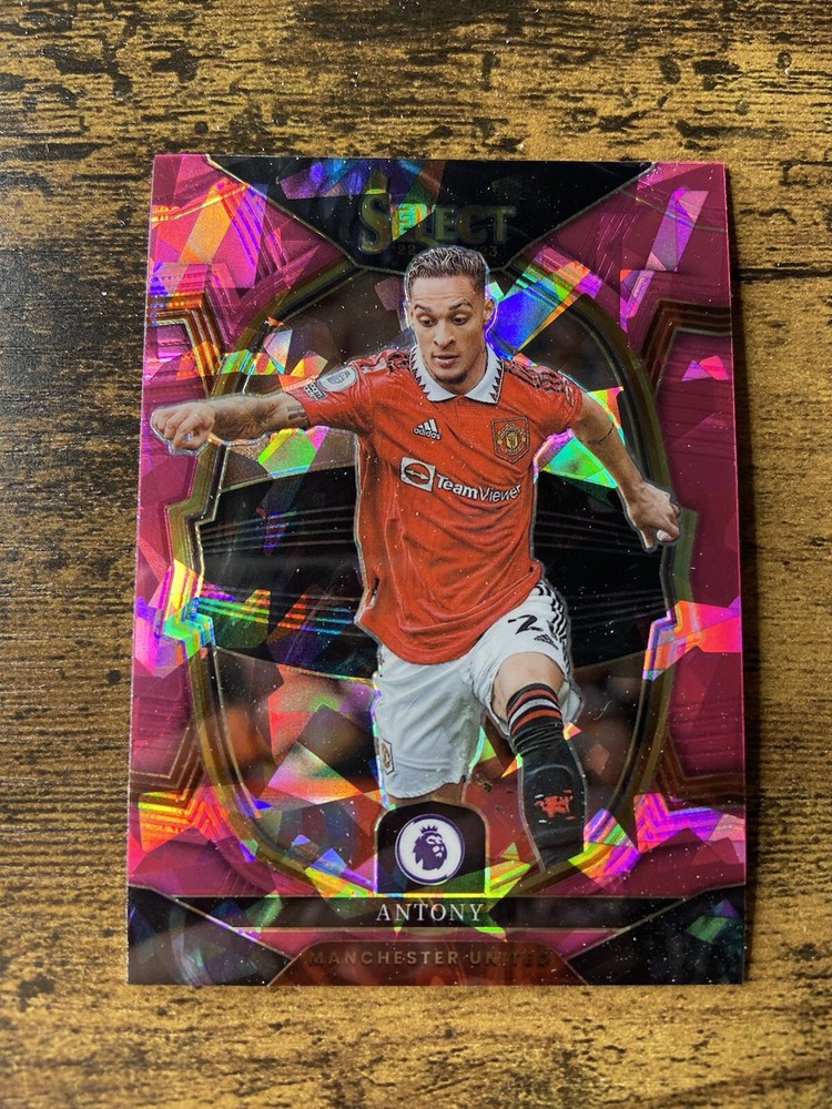 2022-23 Panini Select Premier League Antony Pink Ice Prizm #68 Manchester United