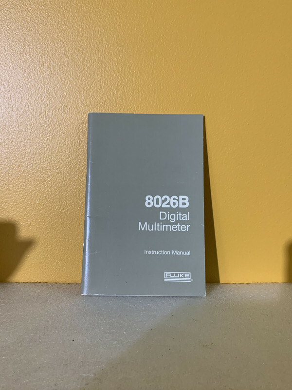 Fluke 646414 8026B Digital Multimeter User Guide & Instructions