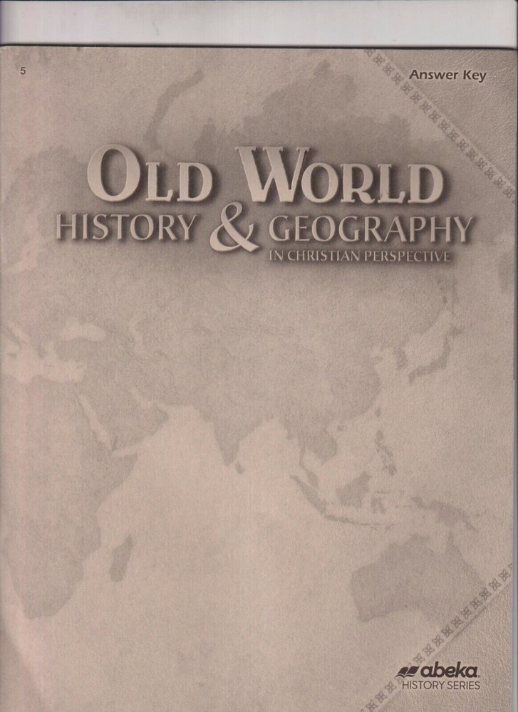 Abeka Old World History Geography Answer Key Grade 5 15819411 158194-image
