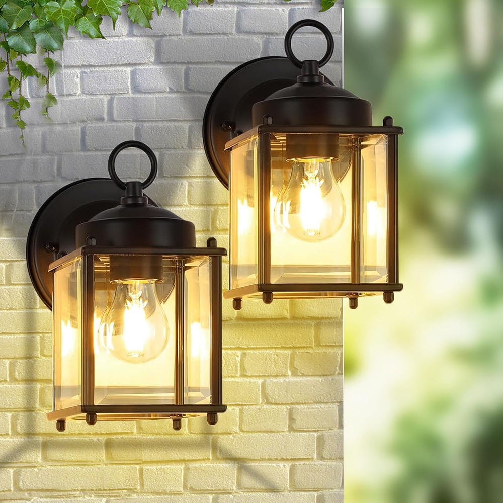Outdoor Wall Lantern Light, Exterior Water-Proof Porch Lights Fixtures Wall Scon