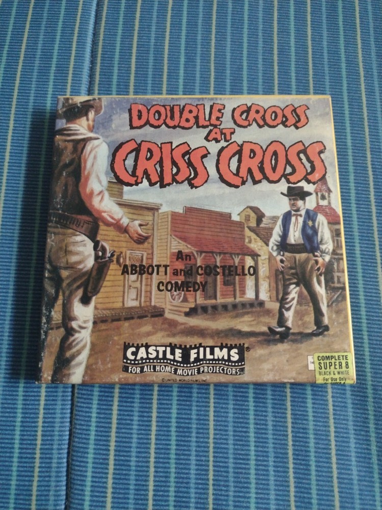 Vintage Castle Film #854 Abbott & Costello, DOUBLE CROSS AT CRISS CROSS Super 8-image
