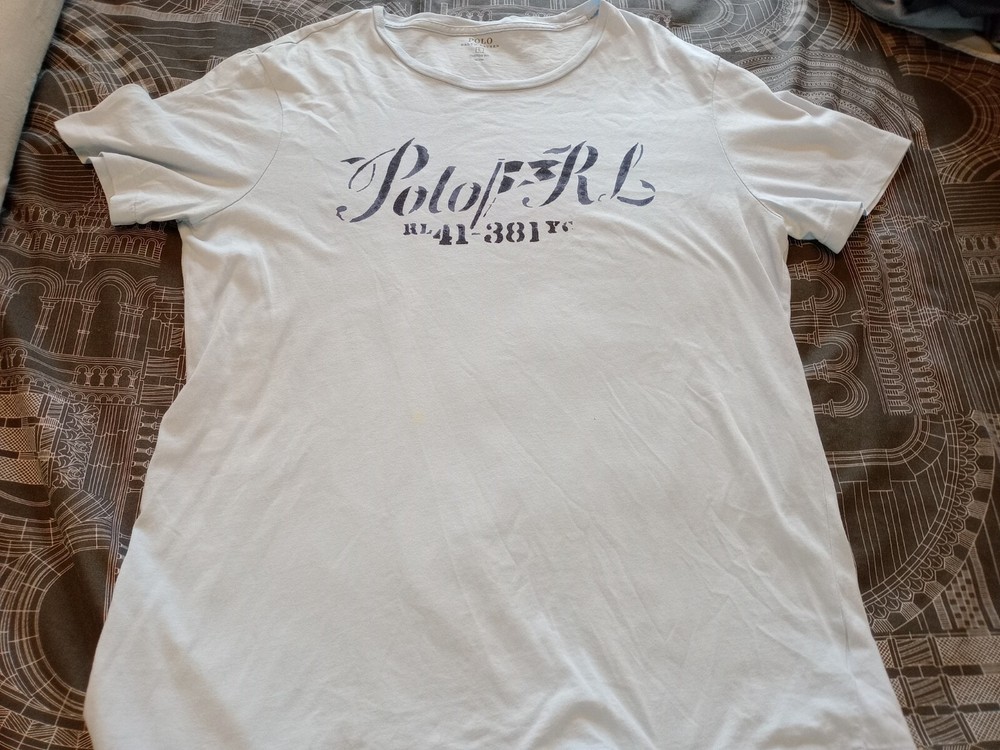 Ralph Lauren men's short sleeve blue polo shirt with logo