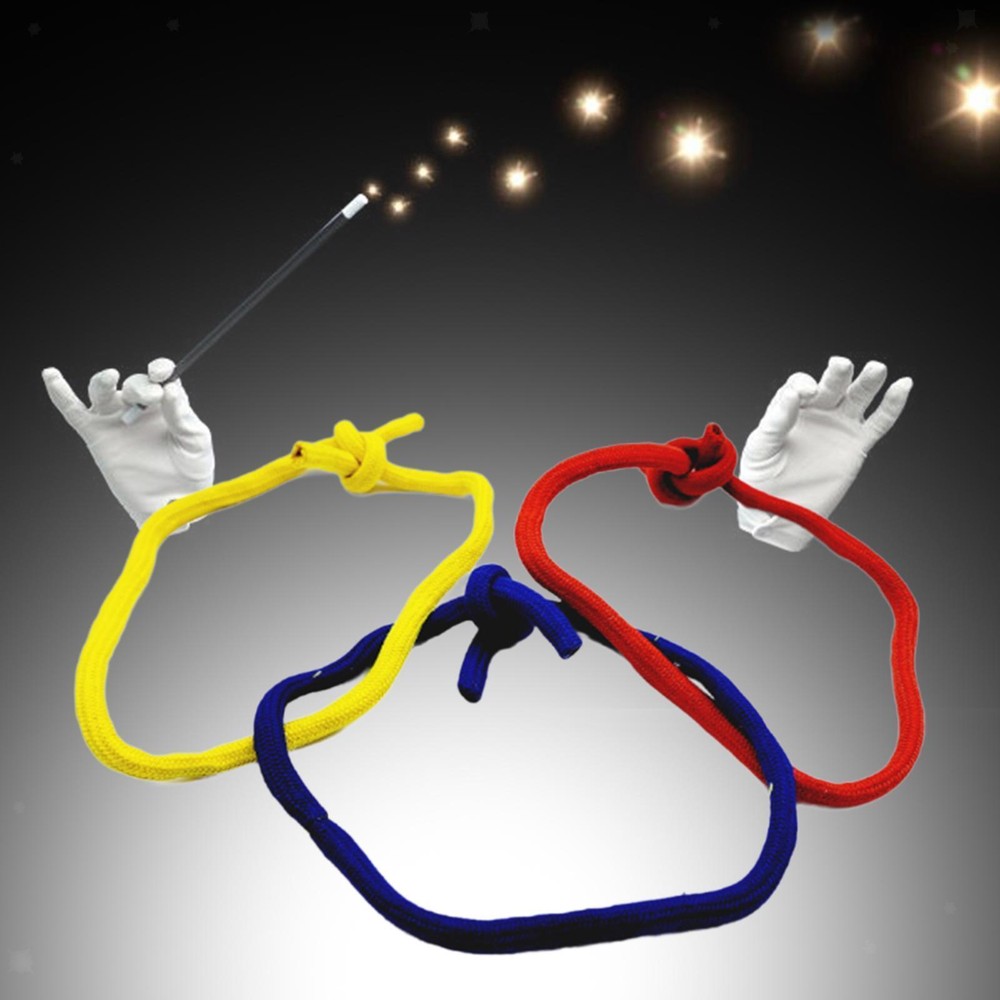 Linking Ropes Magician Tricks Props Three Ropes Tie Untie Knots