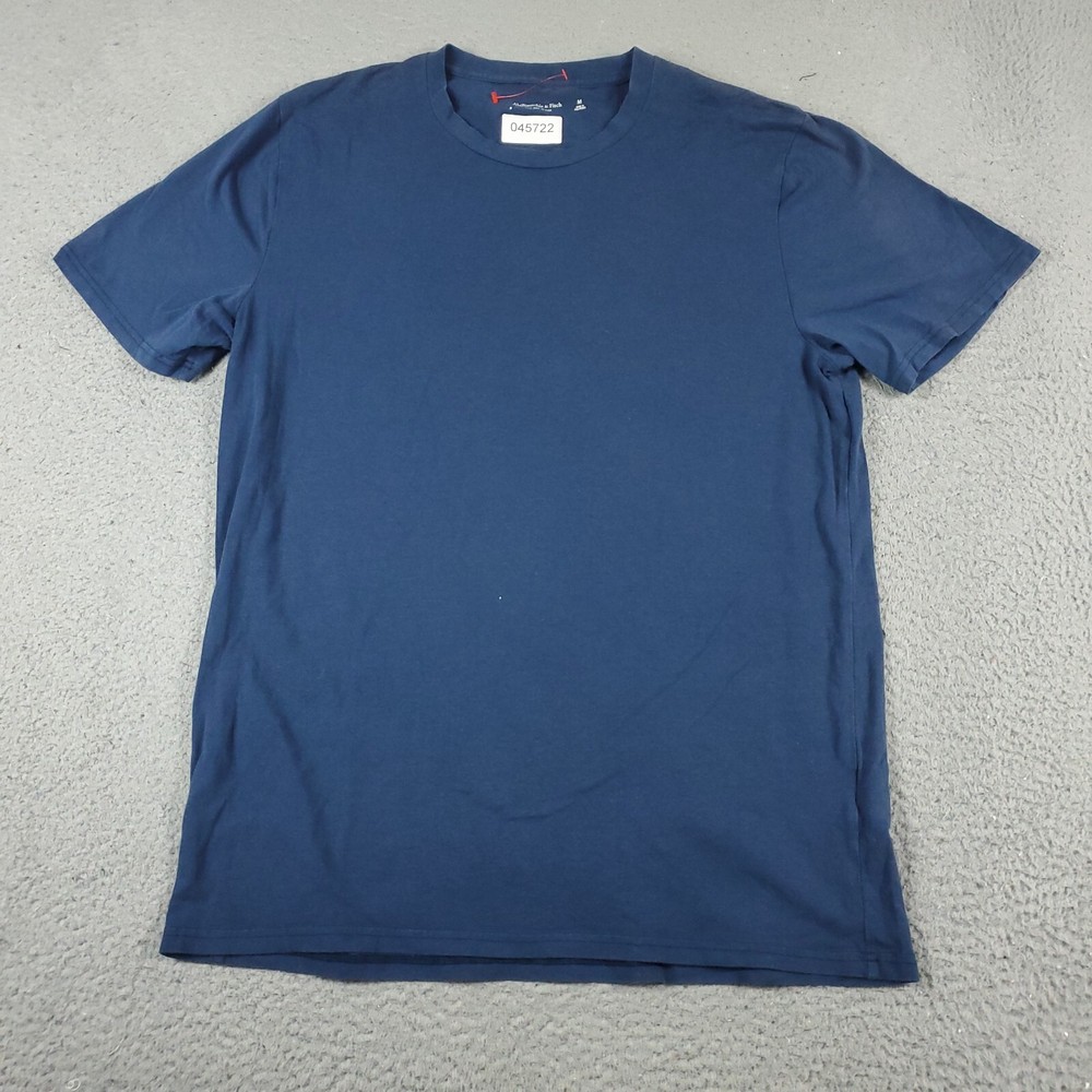 Abercrombie & Fitch T Shirt Mens Medium Blue Casual Short Sleeve Adult *-image