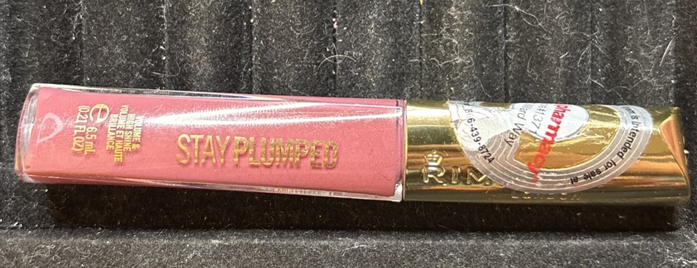 Rimmel Stay Plumped Lip Gloss in 211 Mauve Mama Hydrating Plumping Shine