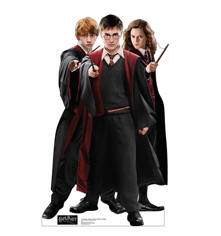 Group-Harry, Hermione & Ron in Robes Cardboard Standup Cutout Standee