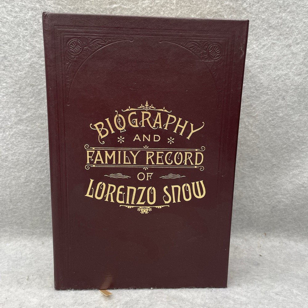 Lorenzo Snow Biography Family Record Leather Bound LDS Mormon Employee Gift Edition