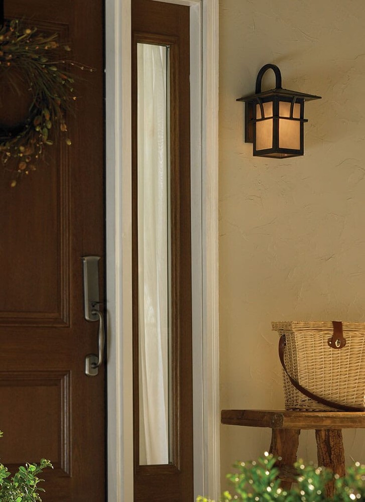 Sea Gull Lighting Medford Lakes 1-Light Outdoor Wall Lantern in Antique Bronze Finish