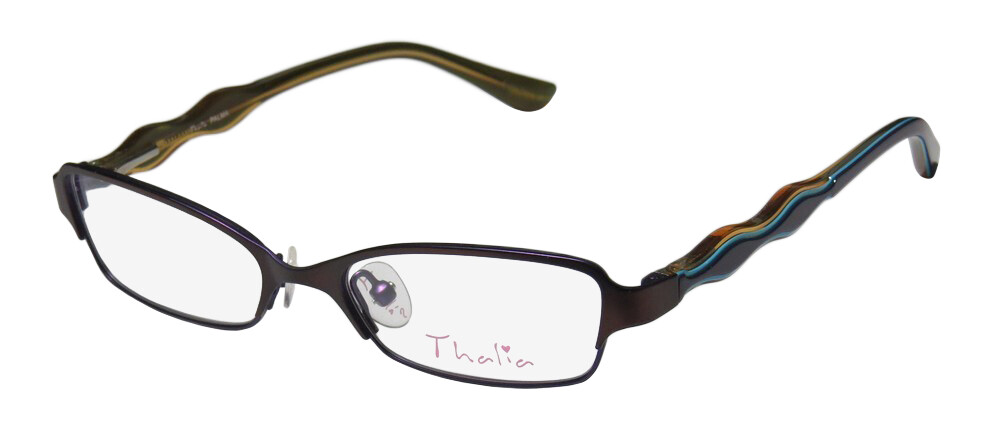 NEW THALIA PALMA EYEGLASS FRAME DESIGNER WOMENS PURPLE FULL-RIM METAL & PLASTIC
