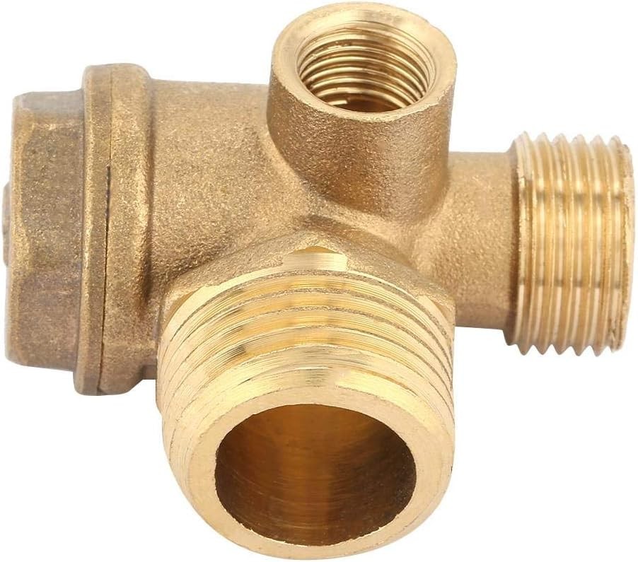 Check Valve for Air Compressor Valve, 3-Port Brass Male...