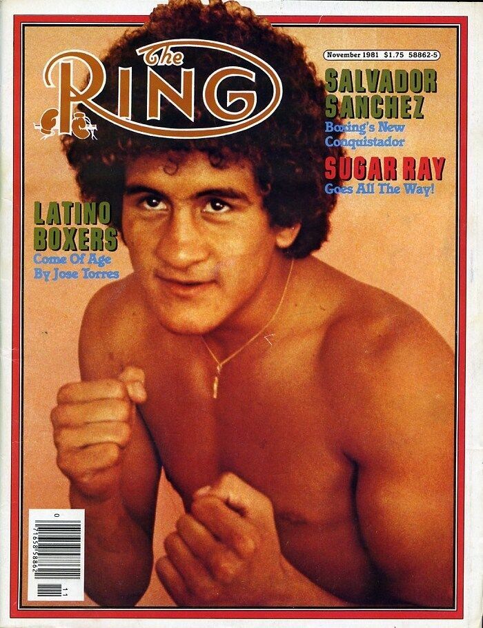 Salvador Sanchez Concentrated Fists Up In The Magazine Cover 8x10 Picture Celebr