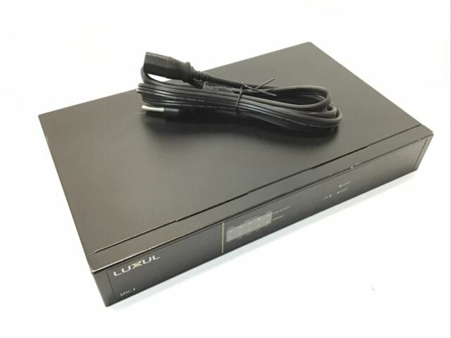 LUXUL Epic 4 Gigabit Router Rear Ports - Black