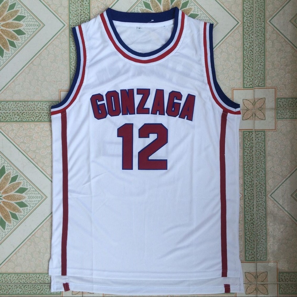 Retro Vintage John Stockton #12 Gonzaga #12 Basketball Jersey Stitched