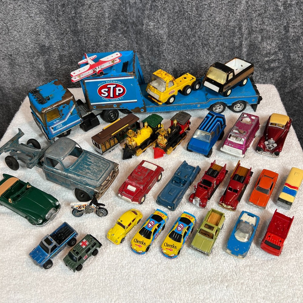 Vintage Die Cast Toy Car Lot Bulk Bundle HotWheels Tonka Calif Van Yat Ming