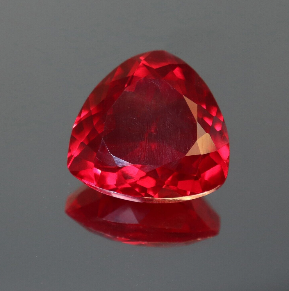 Natural Blood Red Ruby Trillion Cut 16 Ct AAAA+ Certified Loose Gemstone