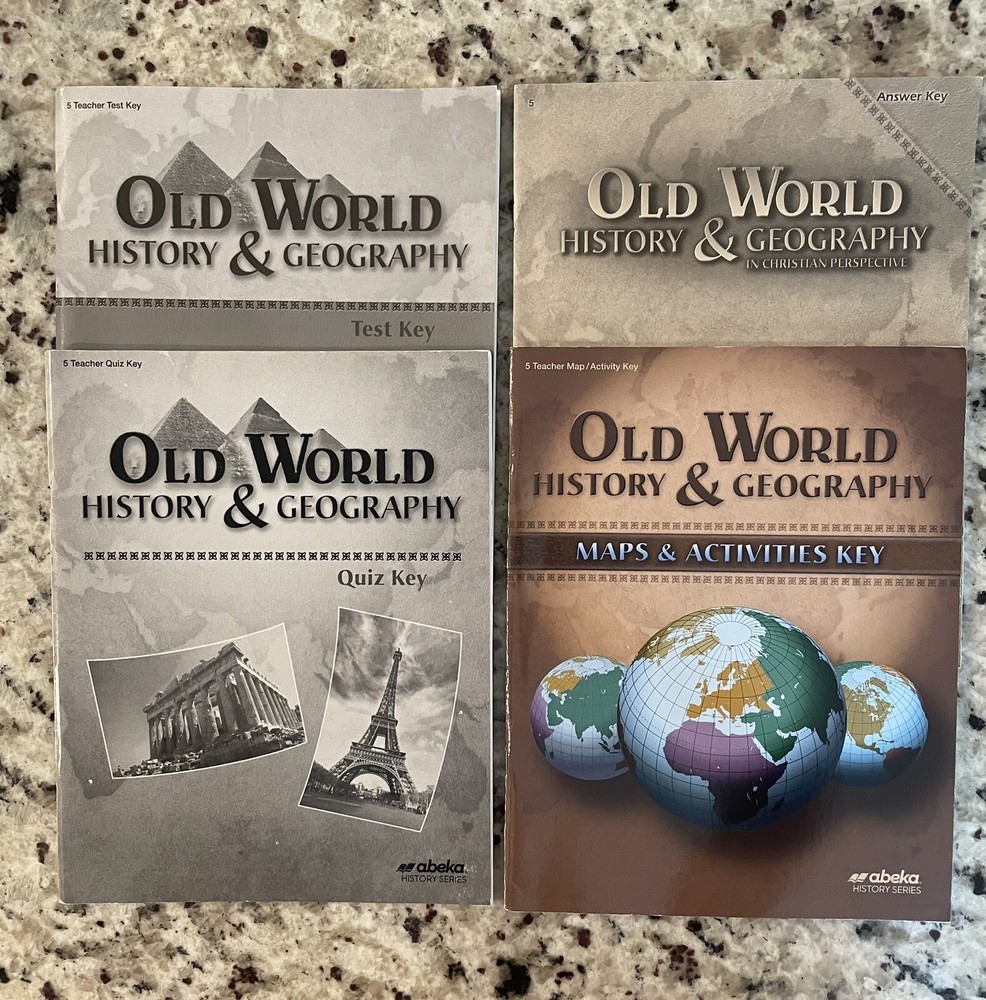 Abeka Old World History and Geography 4-Book Homeschool Set-image
