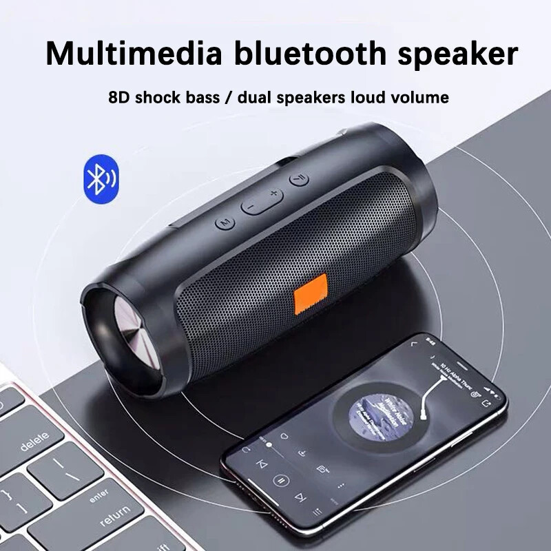 Bluetooth Speaker 8D mini Soundbar Dual Speaker Stereo Tfusb Playback Fm...