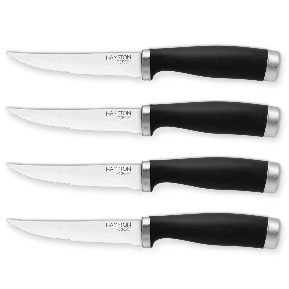 Epicure–4PieceSteak KnifeSet–Black, Silver