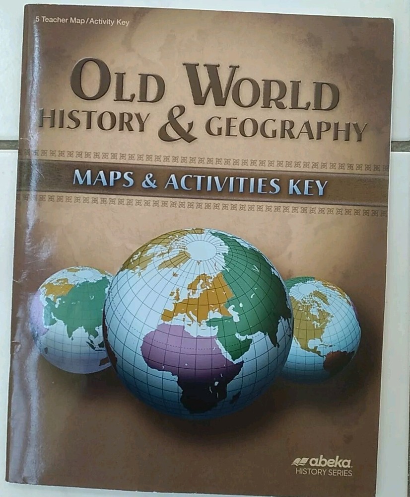 Abeka 5th Grade Old World History Geography Maps Activities Teacher Key 4th Edition  -image