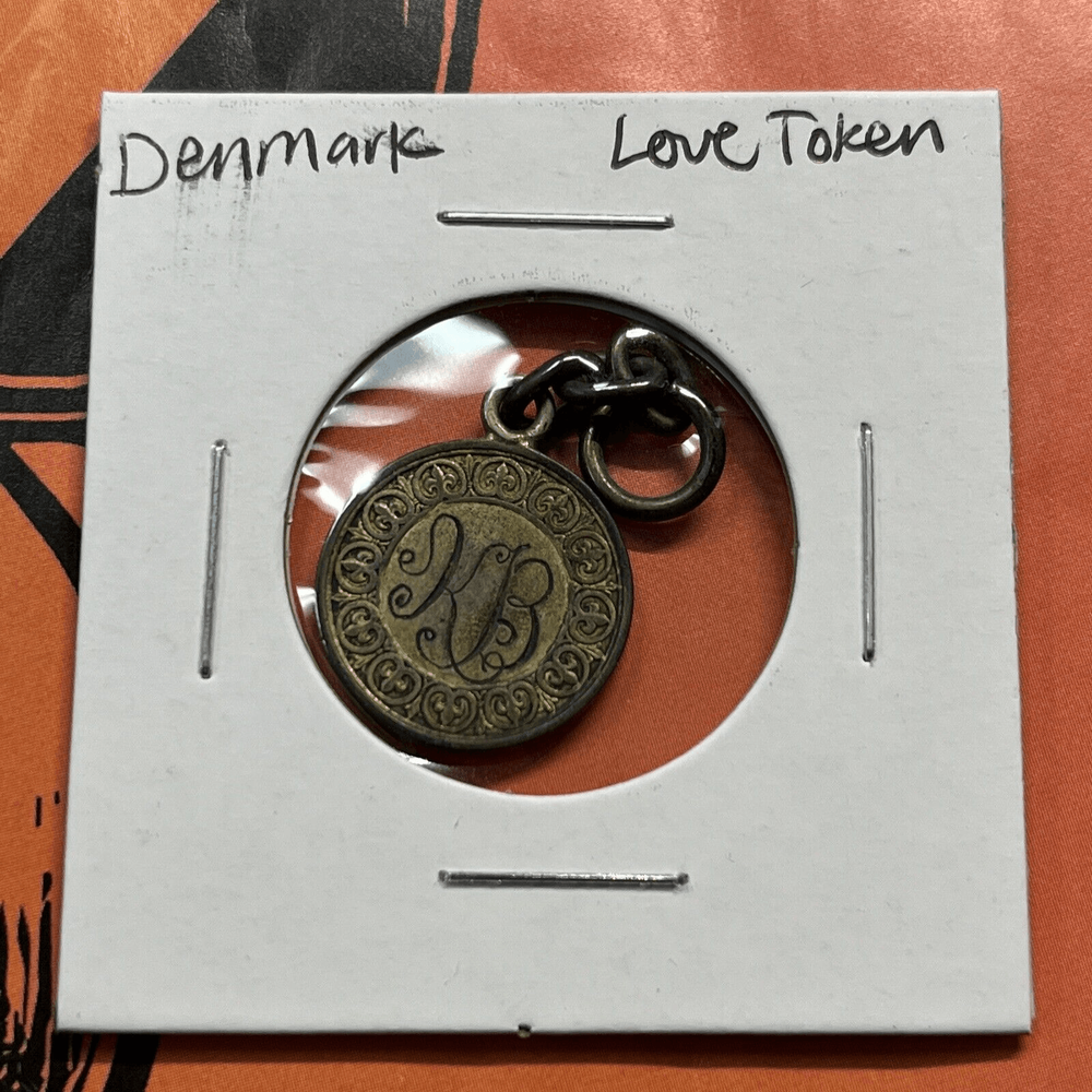 Denmark Love Token Engraved Coin Collection Rare