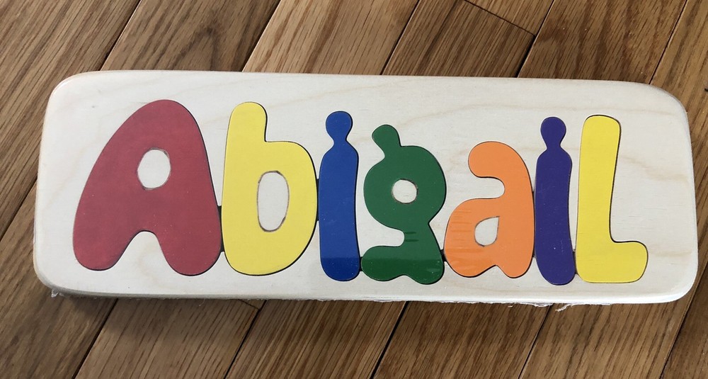 Abigail Wooden Name Puzzle-image